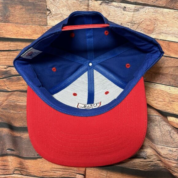 VTG "TAL 5" Logo Hat Cap Adjustable Snapback Blue Red 80s 90s American Lubricant - Picture 6 of 7